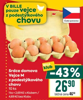 Vejce z podestýlky M Srdce Domova