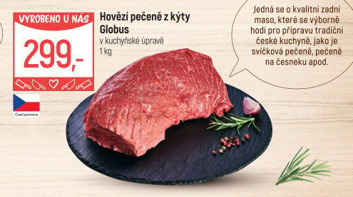Hovězí pečeně z kýty Globus