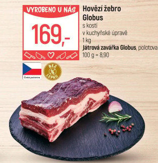 Hovězí žebra s kostí Globus
