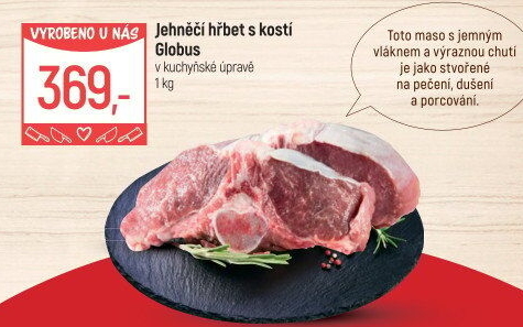 Jehněčí hřbet s kostí Globus
