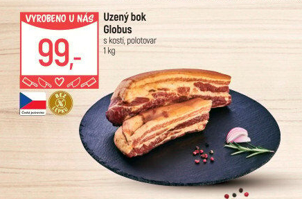 Uzený bok s kostí Globus