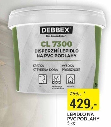 Disperzní lepidlo na PVC podlahy Debbex Den Braven