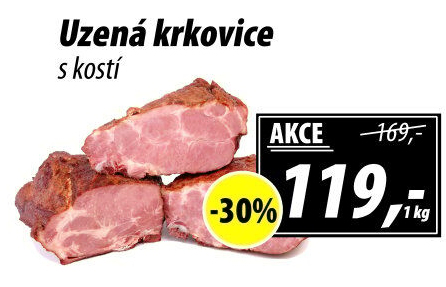 Uzená krkovice s kostí