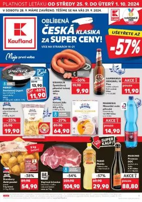 akční leták Kaufland 25.9.2024-1.10.2024
