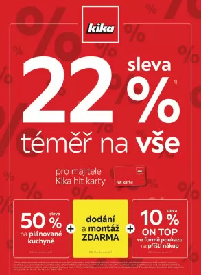 akční leták Kika nábytek 23.9.2024-6.10.2024