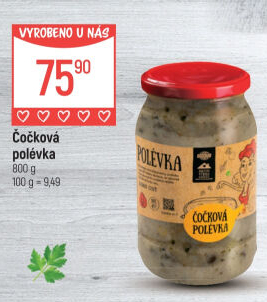 Polévka čočková Globus