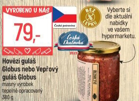 Hovězí guláš ve skle Globus