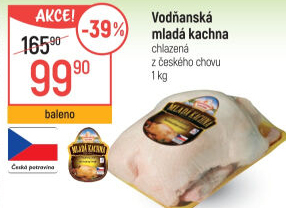Kachna mladá Vodňanská kachna