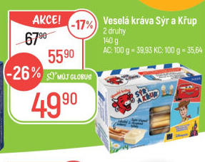 Sýr a křup Veselá kráva