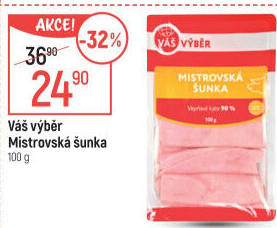 Šunka dušená Mistrovská Váš Výběr