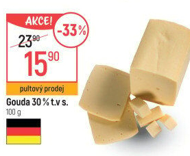 Sýr Gouda 30%
