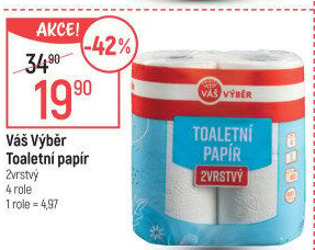 Toaletní papír 2vrstvý Váš Výběr