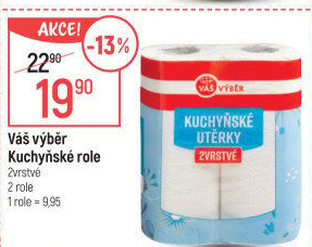 Utěrky kuchyňské 2vrstvé Váš Výběr
