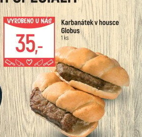 Karbanátek v housce Globus