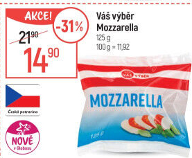 Mozzarella Váš Výběr