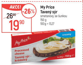 Sýr tavený My Price