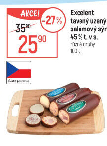 Sýr tavený salámový uzený 45% Excelent