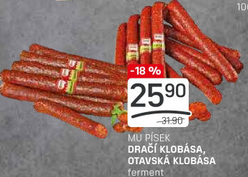 Dračí klobása Maso uzeniny Písek