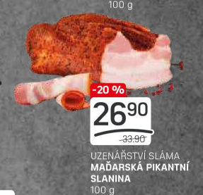 Maďarská slanina pikantní Sláma
