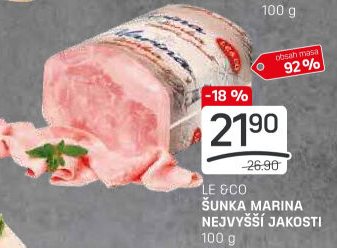 Šunka Marina nejvyšší jakosti LE&amp