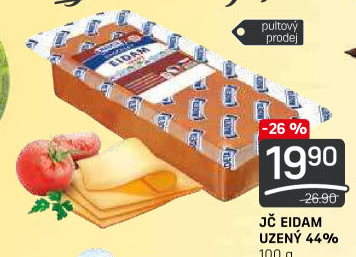 Sýr Eidam uzený 44% Jihočeský Madeta