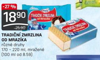 Tradiční zmrzlina od Mrazíka Prima