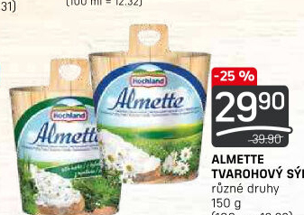Tvarohový sýr Almette Hochland