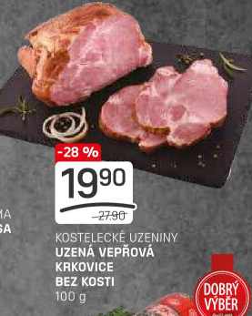 Vepřová krkovice uzená bez kosti Kostelecké uzeniny