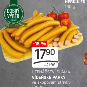 Vídeňské párky Premium Dobrý Výběr