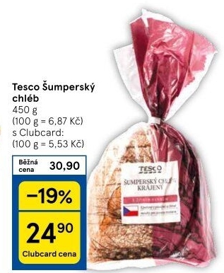 Chléb Šumperský Tesco