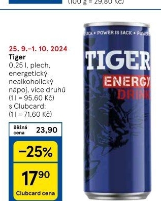 Energetický nápoj Tiger