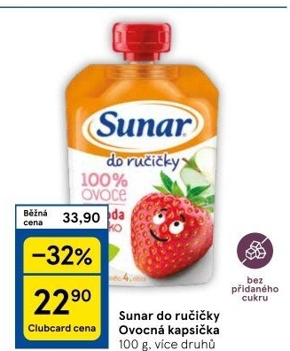 Kapsička do ručičky Ovocný příkrm Sunar