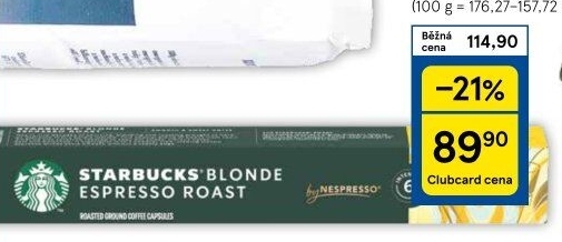 Kapsle Nespresso Starbucks