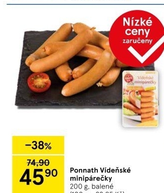 Minipárečky vídeňské Ponnath
