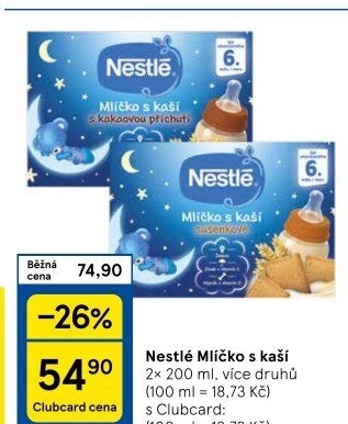 Mlíčko s kaší Nestlé