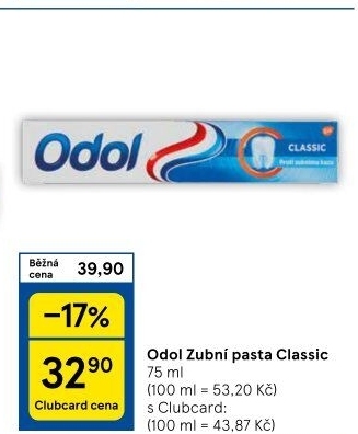 Pasta na zuby Classic Odol