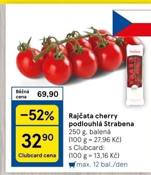 Rajčata cherry keříková Čerstvě utrženo