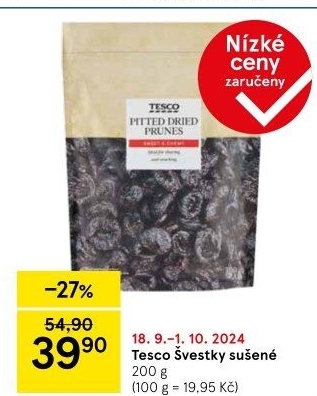 Švestky sušené Tesco