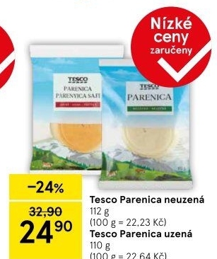 Sýr Parenica Tesco