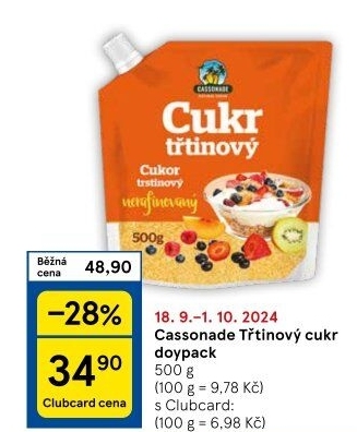 Třtinový cukr Cassonade