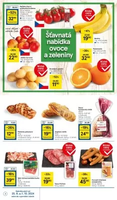 akční leták Tesco 25.9.2024-1.10.2024