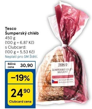 Chléb Šumperský Tesco