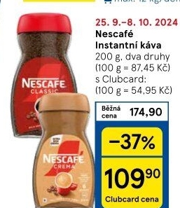 Instantní kávy Nescafé