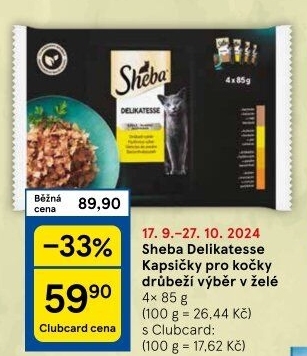 Kapsičky pro kočky Delicatesse Sheba