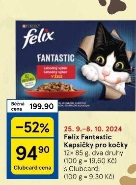Kapsičky pro kočky Fantastic Felix Purina