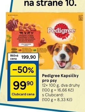 Kapsičky pro psy Pedigree - Tesco akcniletaky.com