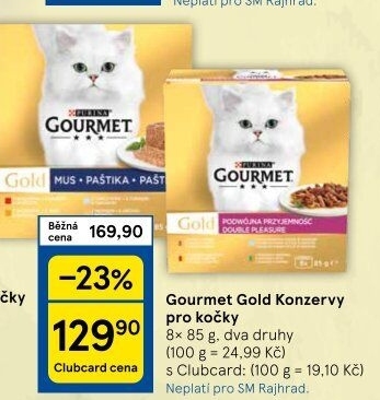 Konzerva pro kočky Gold Gourmet Purina