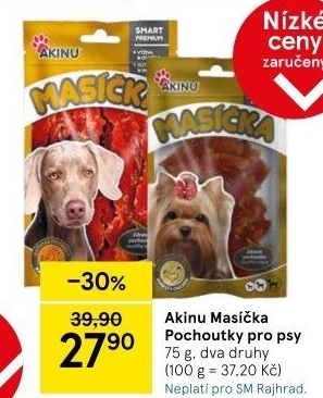 Pamlsky pro psy Masíčka Akinu