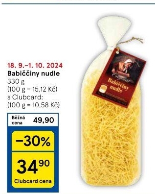 Polévkové nudle Babiččiny Druid