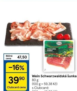Šunka schwarzwaldská Wein